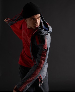 Superdry Limited Edition Hit Hood SD-Windcheater Férfi Kabát Piros | ZMTSJ3187